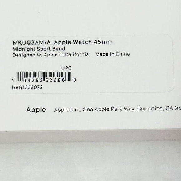Apple Watch Midnight Sport Band NWB (45MM) - Picture 5 of 10